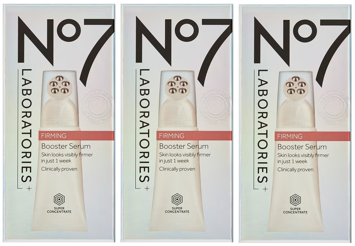 3-Pack Bundle | No7 Laboratories Firming Booster Serum - 1oz (30ml)