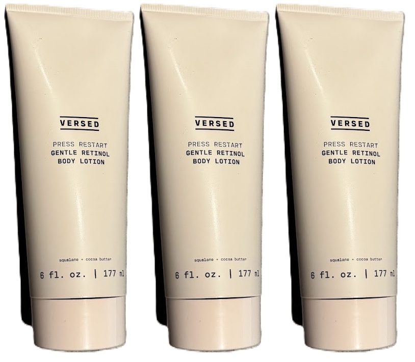 3-Pack Bundle | Versed Press Restart Gentle Retinol Body Lotion 6 fl. oz